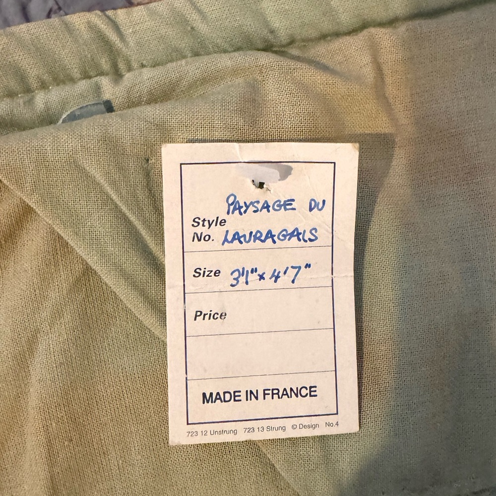 Paysage du Lauragais French Wool Tapestry (VERY RARE) - Picture 3 of 7